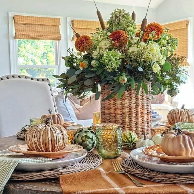 Fall Floral Tablescape Design