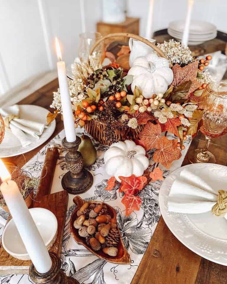 Fall Rustic Table Decor
