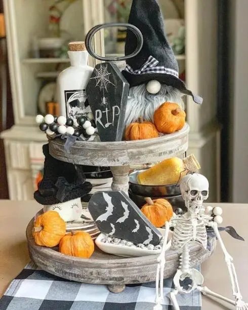 Graveyard Tiered Tray Decor