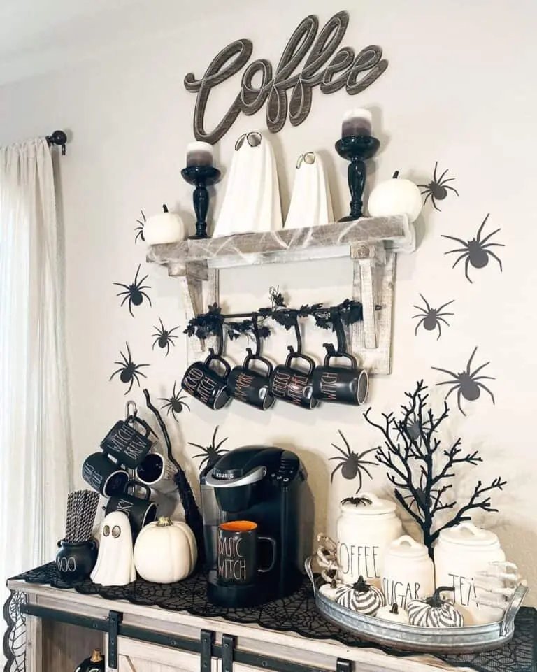 Halloween Coffee Bar Decor