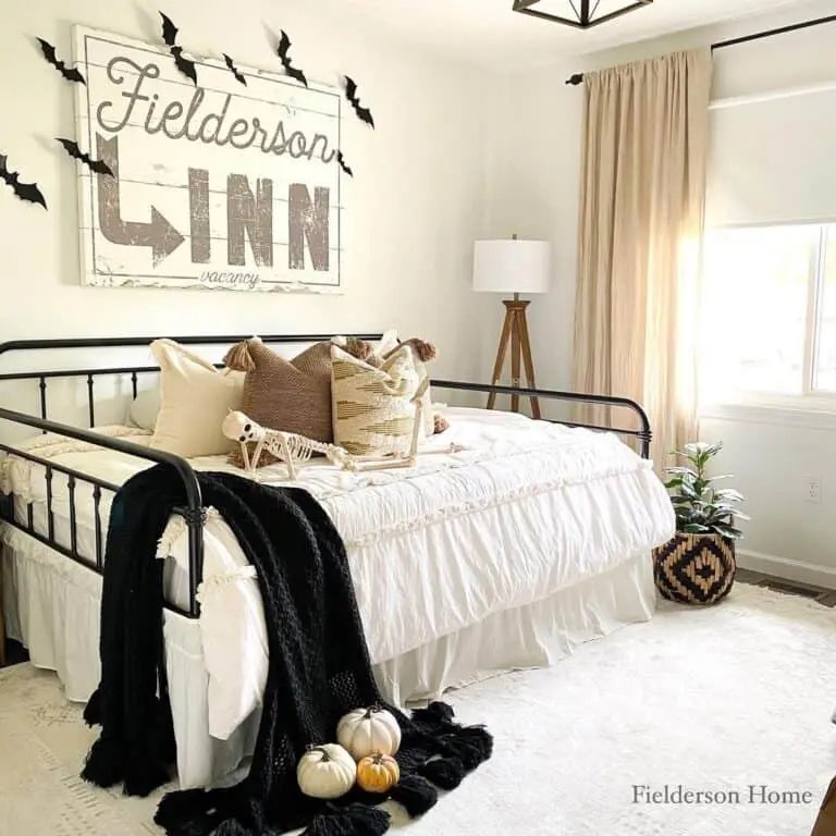 Halloween Daybed Decor