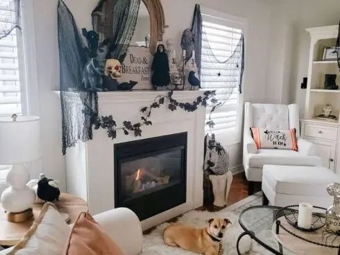 Halloween Mantel Decor