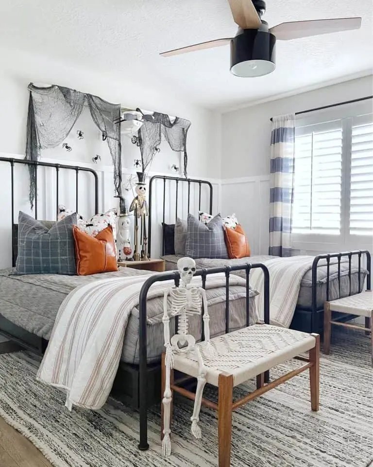 Halloween-Themed Twin Beds