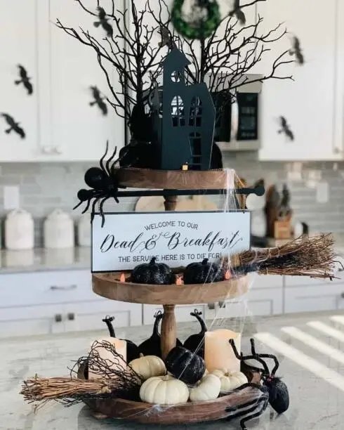 Halloween Tiered Tray Decor