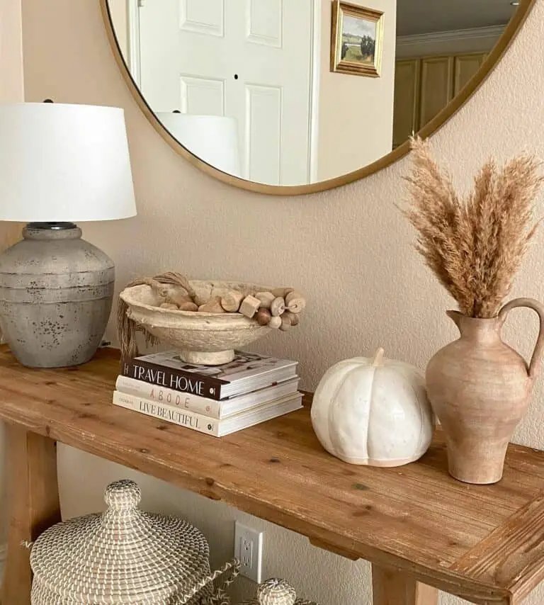 Mirror Over Console Table