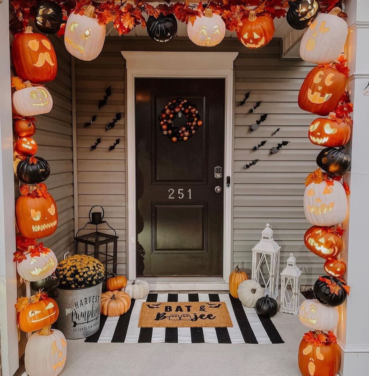 Pumpkin Porch Decor