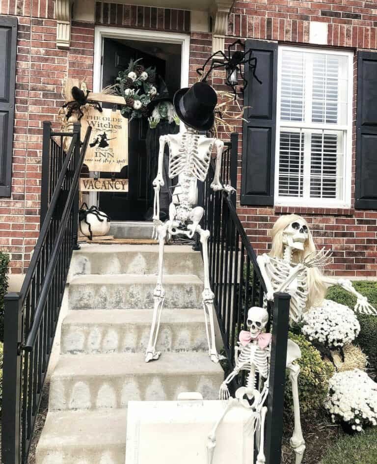 Skeleton Porch Decorations