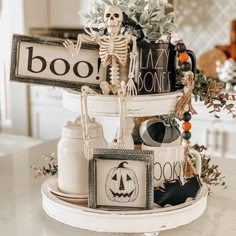 Two-Tier Halloween Table Stand