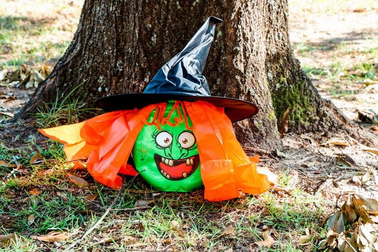 Upcycled Witch Decorations