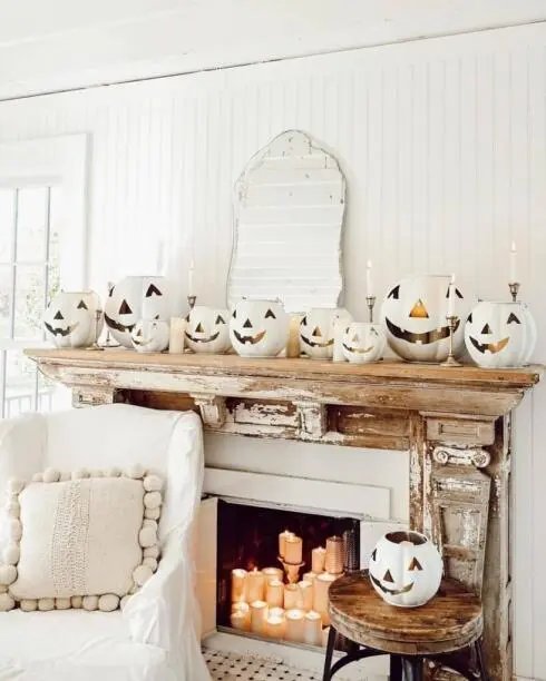 White Pumpkin Decor