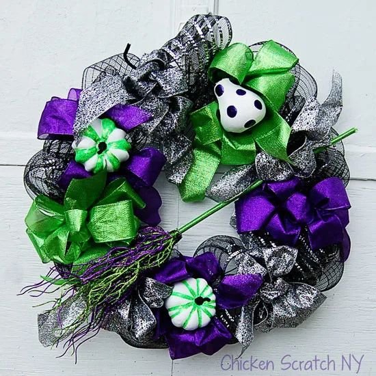 Witch-Themed Wreath Decor