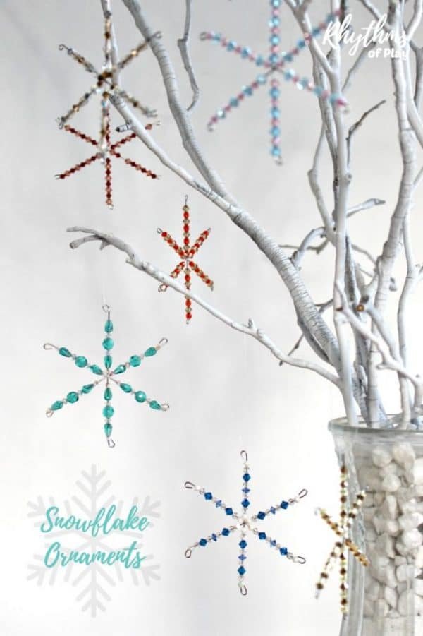 Beaded Snowflake Ornaments