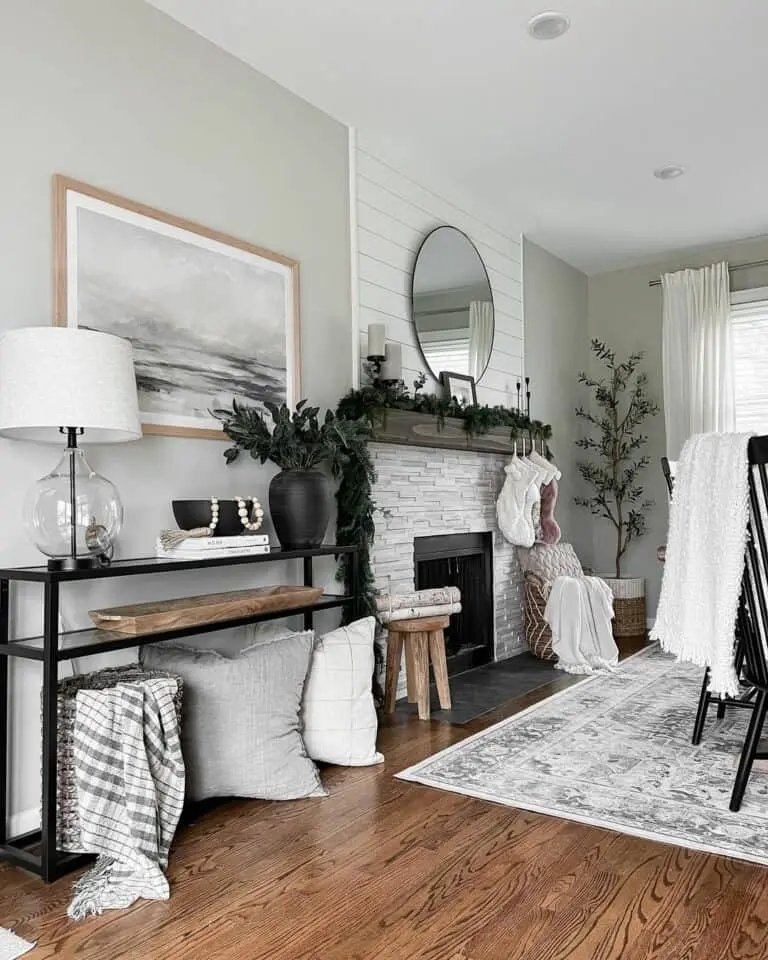 Black Candlestick Mantel