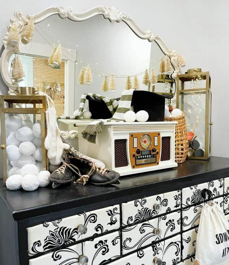 Black White Dresser