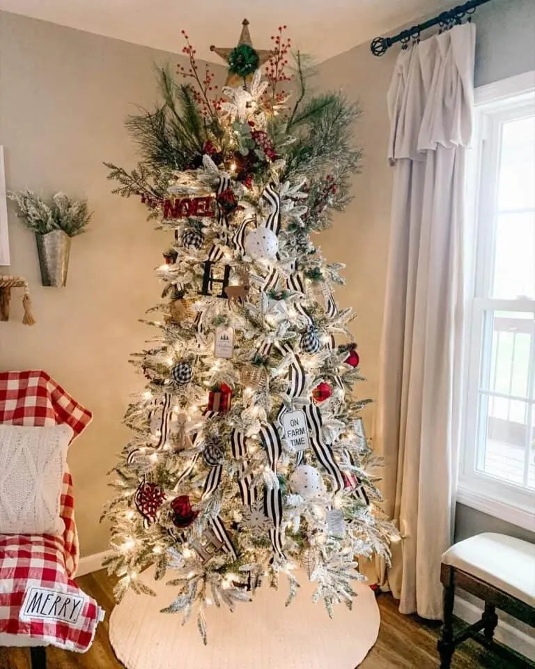 Black White Red Ribbons