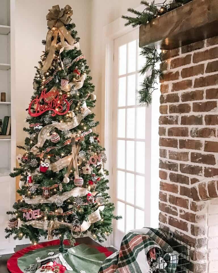 Brick Fireplace Styling