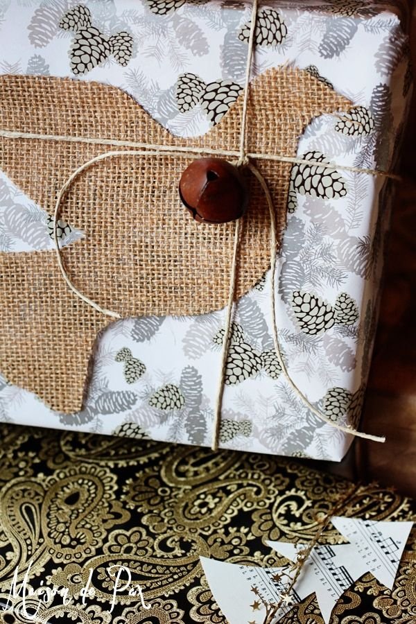 Burlap Gift Wrapping