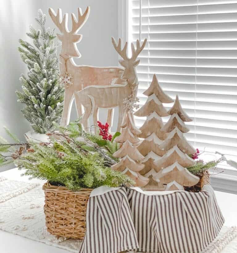 Carved Wood Centerpieces