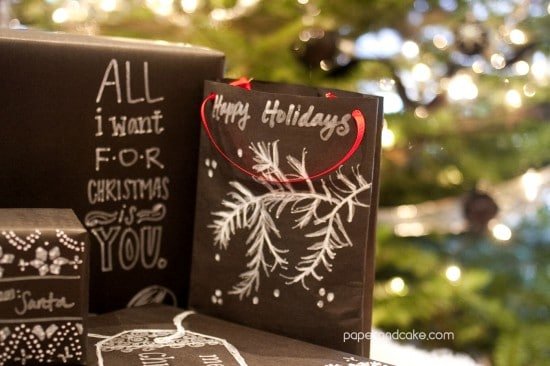 Chalkboard Paper Wrapping