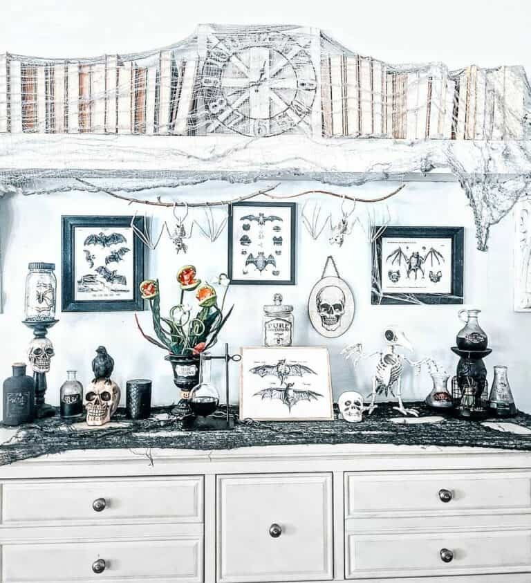 Creepy Cabinet Decorations