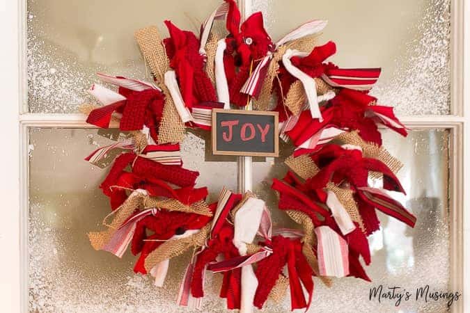 Fabric Scrap Wreath