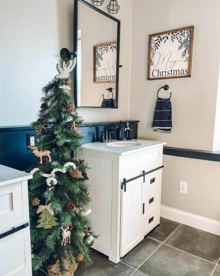 Farmhouse Bathroom Tree