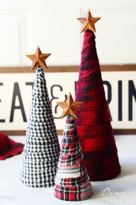 Flannel Christmas Trees