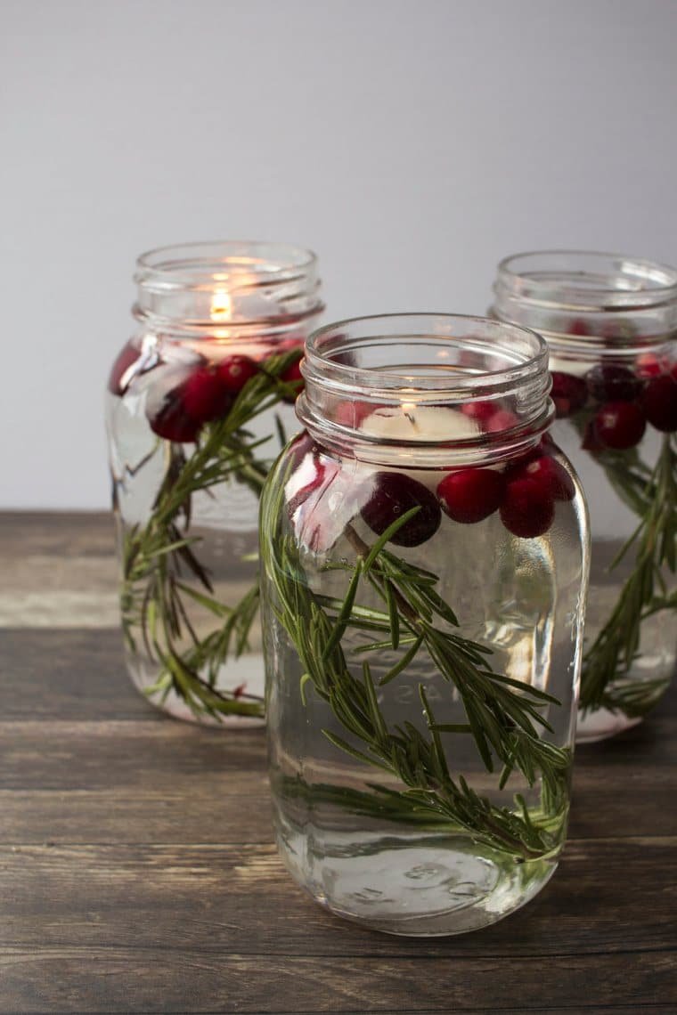 Floating Mason Jar Candles