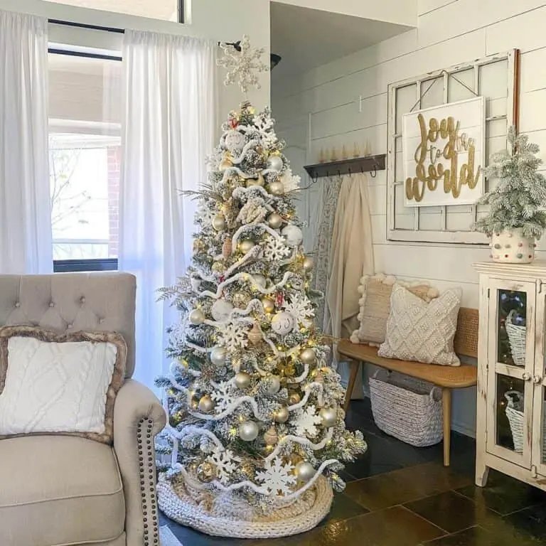 Flocked Tree Display