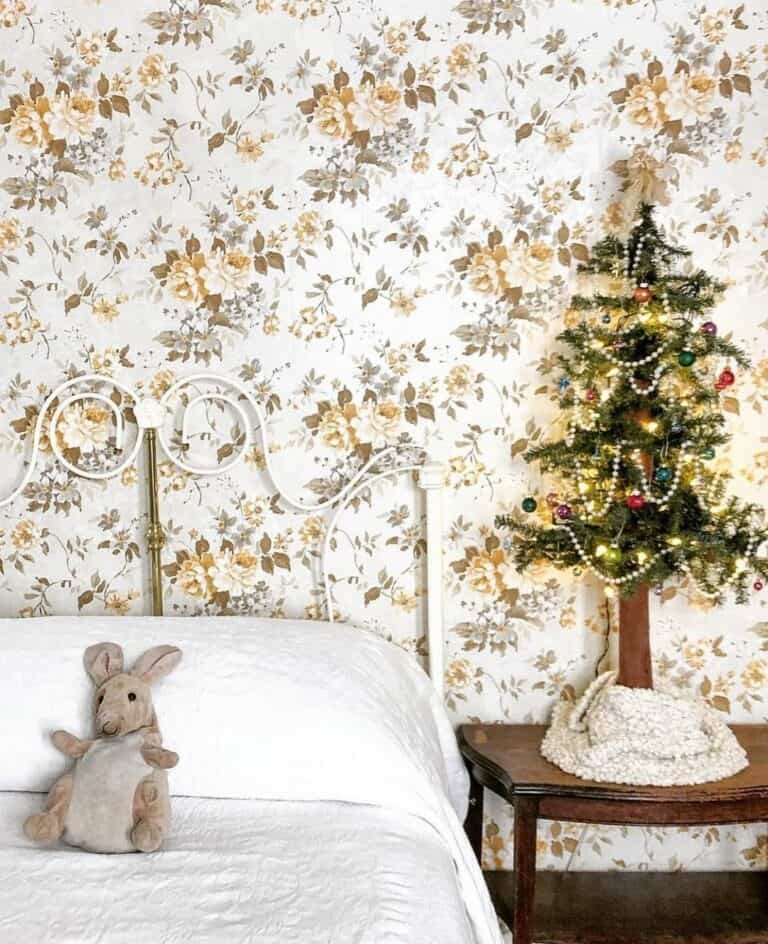 Floral Wallpaper Bedroom