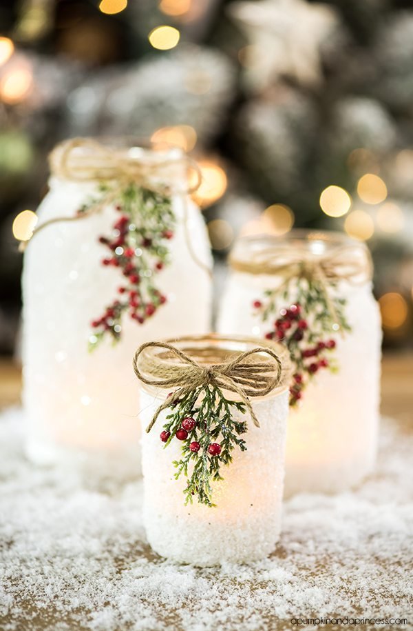 Frosted Glass Jars