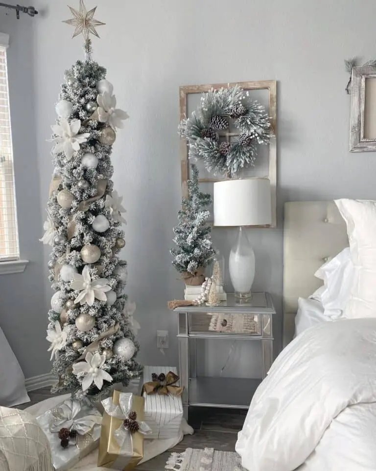Frosted White Silver Tree