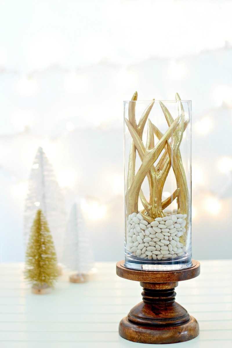 Gold Antler Centerpiece