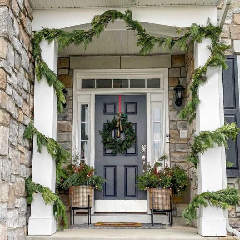 Green Column Garland