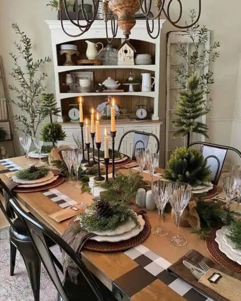 Green Foliage Centerpieces