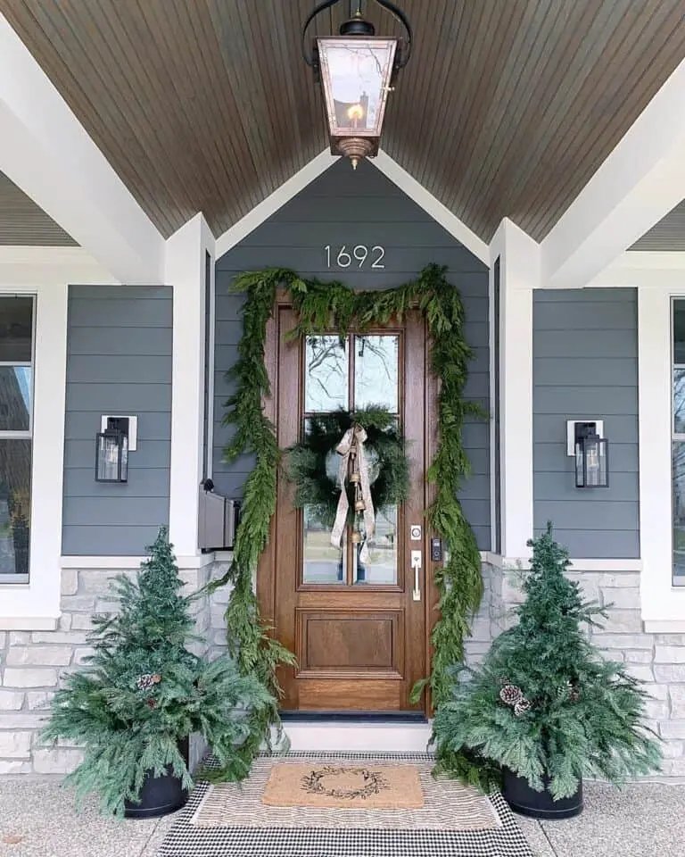 Green Garland Door