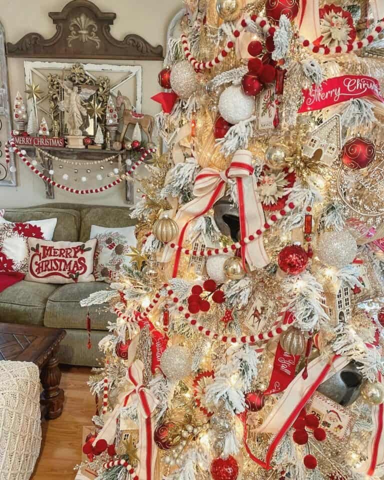 Red White Farmhouse Theme