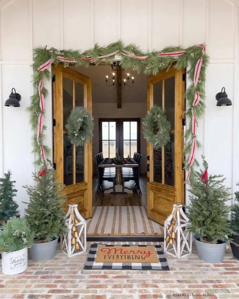 Ribbon Garland Doors