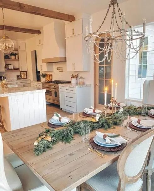 Rustic Christmas Table