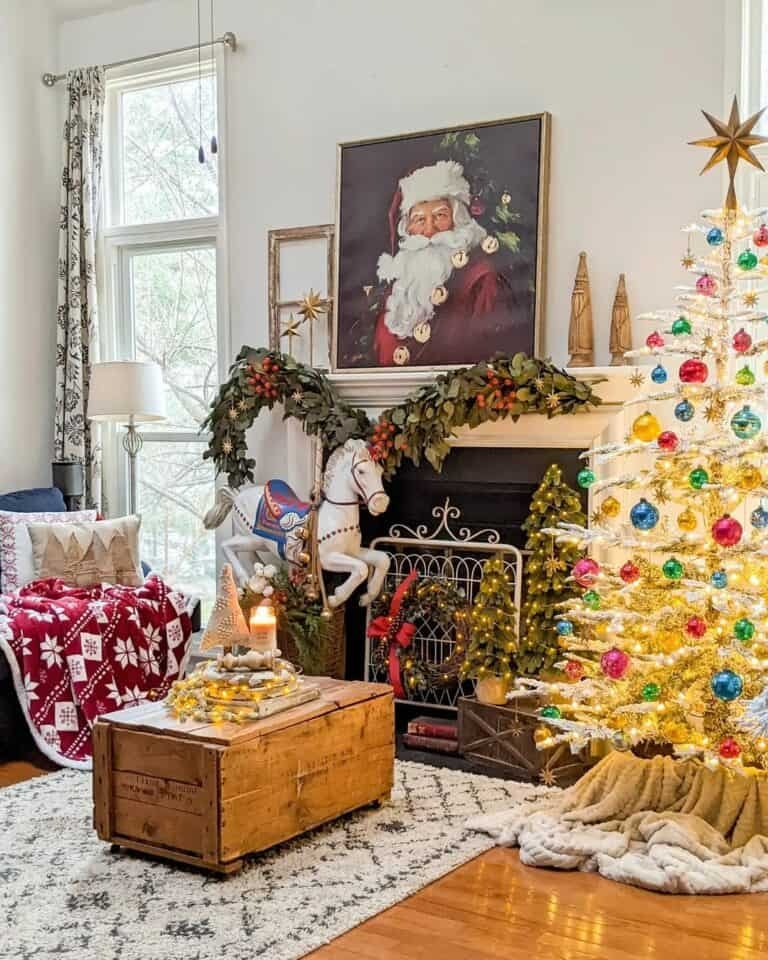 Rustic Wood Crate Table