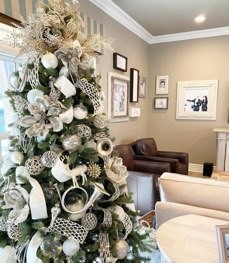 Silver Musical Ornaments