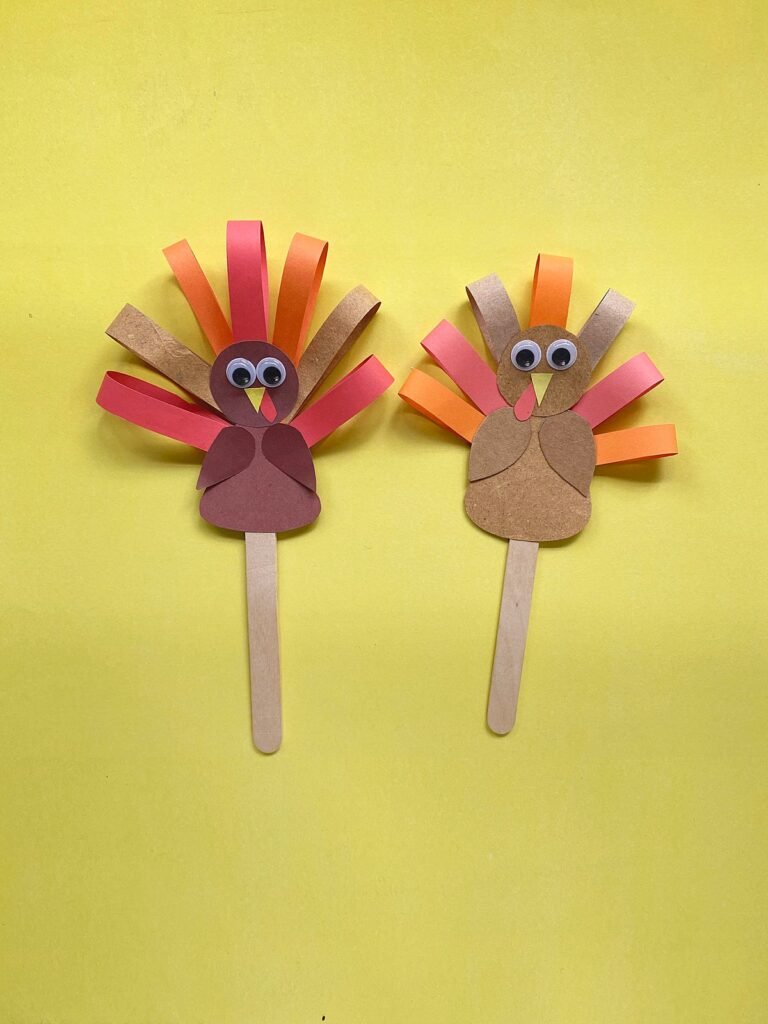 Turkey Stick Puppets