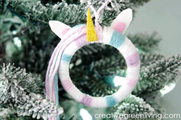 Unicorn Mason Jar Ornament