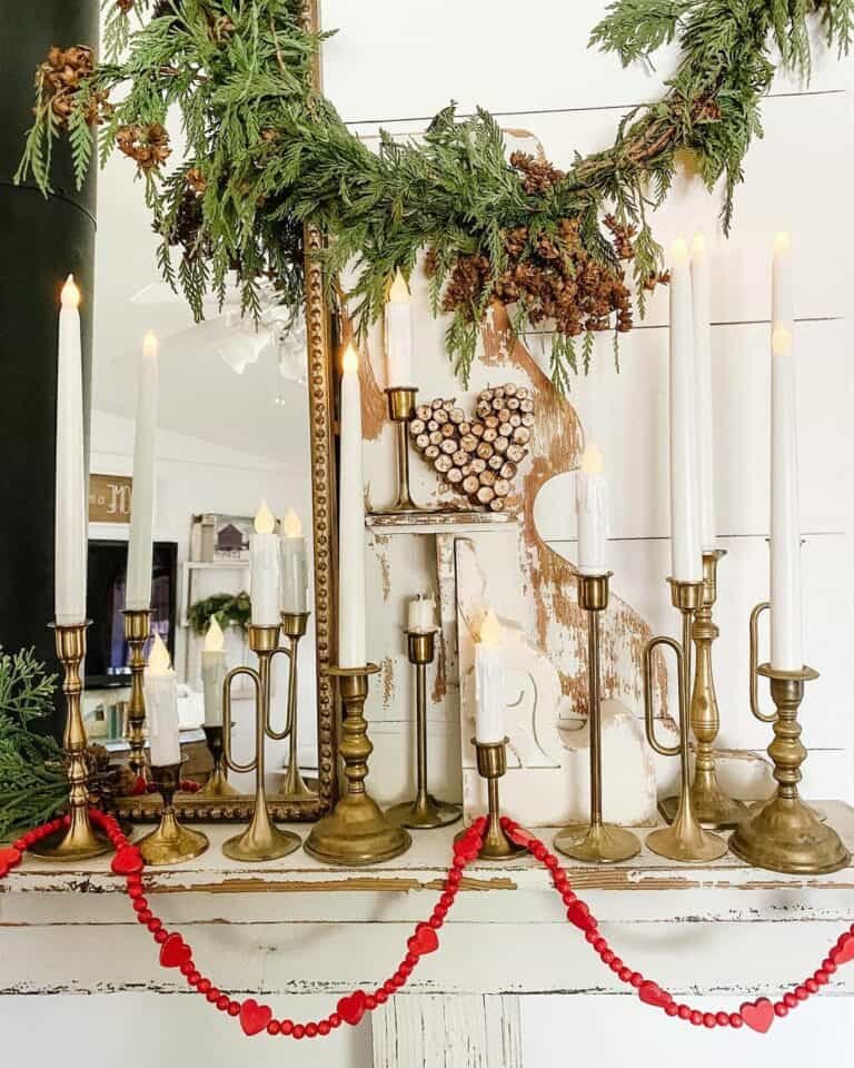 Vintage Brass Candlestick Set