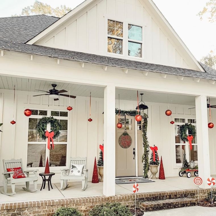 Vintage Christmas Porch