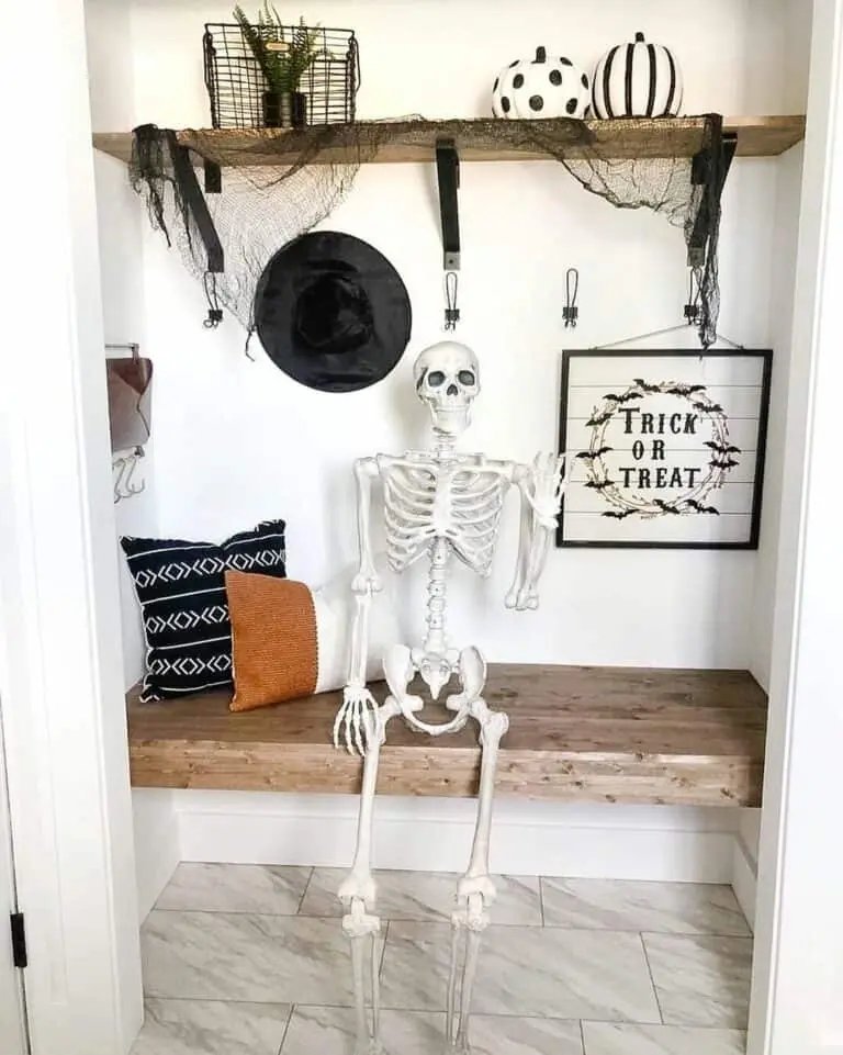 Waving Skeleton Entryway Decor