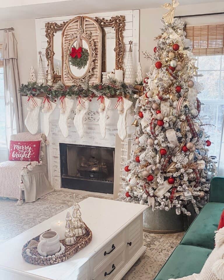 White Cable-Knit Stockings