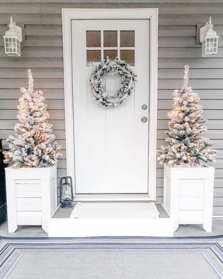 White Christmas Porch