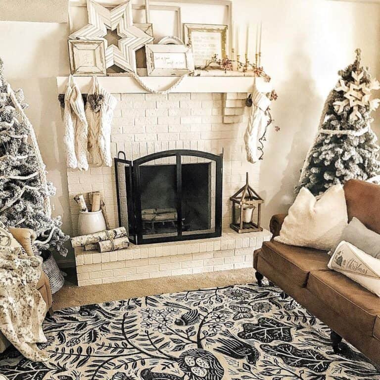 White Christmas Stockings