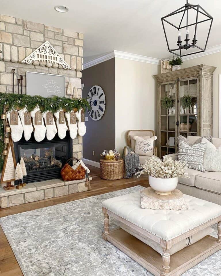 White Knit Stockings